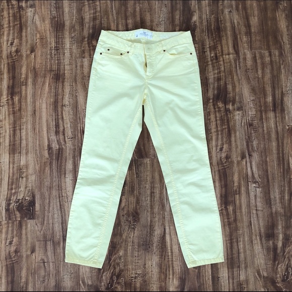 H&M LOGG Women’s Yellow Pastel Pants Size 6 - Picture 3 of 4